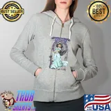 Best disney Aladdin Jasmine Floral Portrait T-Shirt Full Zip Hooded