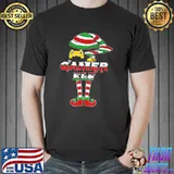 Best Gamer Elf tee, Family Christmas Matching Funny Pajama T-Shirt