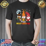 Best Gnomes Lover Halloween Merry Christmas Happy Hallothanksmas T Shirt