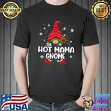 Best hot Mama Gnome Buffalo Plaid Matching Family Christmas T Shirt