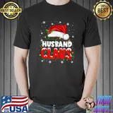 Best husband Claus Christmas Famiy Matching Pajamas Team Santa T-Shirt Unisex