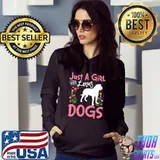 Best just A Girl Who Loves Dogs Spanish Mastiff Lover T-Shirt
