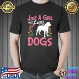 Best just A Girl Who Loves Dogs Spanish Mastiff Lover T-Shirt Unisex