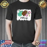 Best leopard Peace Love RN Life Stethoscope School Nurse Squad T Shirt