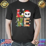 Best Love Sign Skeleton Face Christmas Shirt