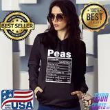 Best Peas Nutrition Facts Funny Thanksgiving Christmas Food T Shirt