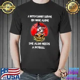 Best Pitbull Witch Pumpkin Halloween T Shirt Unisex