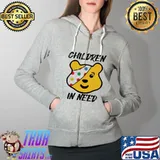 Best Pudsey Bear Childen In Need Unisex T-Shirt Full Zip Hooded