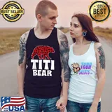 Best Titi Bear Christmas Red Leopard Matching Family Pajama T Shirt Tank Top