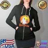 Booooze Halloween Shirt Full Zip Hooded