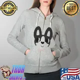 Boston Terrier Wearing A Bow Tie Shirt Full Zip Hooded