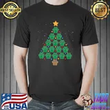Christmas Dog Paws Tree Funny Xmas Pet Dog Holiday Puppy T-shirt