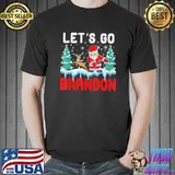 Christmas Let’s Go Brandon Dabbing Santa Claus T-Shirt Unisex