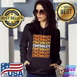 Cincinnati Retro Youth Shirt Hoodie