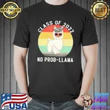 Class Of 2022 No Prob Llama Vintage Shirt Unisex