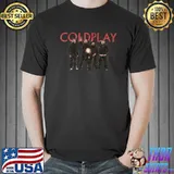 Coldplay Band Ex Tour Green Shirt Unisex