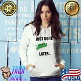 Crocodile Nike Logo Just Do It Later Shirt