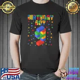 Cute 9th Birthday 9 Year Old Builder Toy Bricks Blocks Kids T-shirt