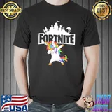 Dabbing Unicorn Fortnite Battle Royale Hip Hop Shirt Unisex