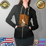 Deadlift Skeleton Flag Shirt Full Zip Hooded
