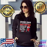 Dear dad you are the world's best dog dad thanks for picking up my poop and stuff love shirt