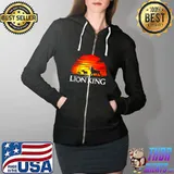 Disney Lion King Live action King Sunset Shirt Full Zip Hooded
