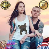 Dog Brindle Frenchie Art Shirt Tank Top