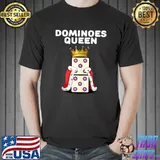 Dominoes Queen Womens Domino Player Shirt Girls Dominoes T-shirt