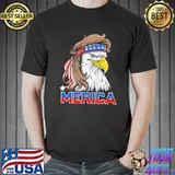 Eagle Mullet 4th Of July Merica American Flag USA Shirt Unisex