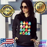 Easter Rabbit Inside Easter Egg Color Combination Shirts