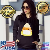 FACE MASK CANDY CORN EMOJI EMOTICORN COSTUME ALTERNATIVE SHIRT