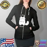 Fluffy Plusheen Cat I’m Doing My Best Shirts Full Zip Hooded