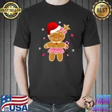 Funny Christmas Cookie Gingerbread Cute Girl Women Kids T Shirt Unisex