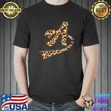 Funny Cool letter a initial name leopard cheetah print shirt