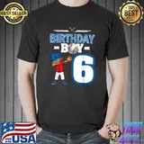 Funny dabbing Boy 6 Year Old Baseball Player 6th Bday Party T-Shirt Unisex