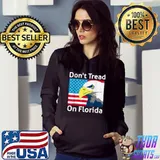 Funny don't Tread On Florida Ron DeSantis Flag eagles T-shirt