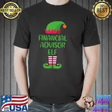 Funny Financial Advisor Elf Christmas Family Matching Group T Shirt