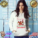 Funny hanging With My 6th Grade Gnomes Christmas Teacher Studs T-Shirt