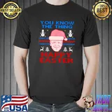 Funny Happy Christmas Biden Happy Easter Christmas Tee Shirt