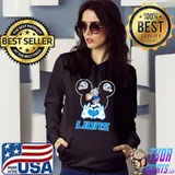 Funny I Love The Lions Mickey Mouse Detroit Lions Shirts