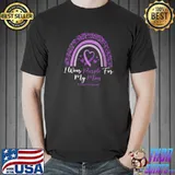 Funny i Wear Purple For My Mom Epilepsy Awareness Month T-s Unisex