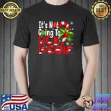 Funny It's Not Going To Lick Itself Christmas Candy Cane T-Shirt Unisex