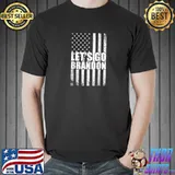 Funny let's Go Brandon Conservative Anti Liberal US Flag T-Shirt Unisex