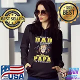 Funny Lion Being A Dad Is Honor Being Papa Is Priceless Shirt