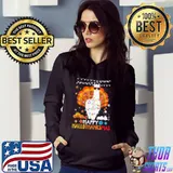 Funny Llama Happy Hallothanksmas Halloween Thanksgiving Xmas T-Shirt