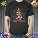 Funny merry Pitmas Pitbull Dog Ugly Christmas Tree Dogs T-Shirt Unisex