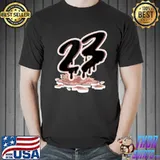 Funny Number 23 Dripping Match 1 Mid Arctic Crimson Tint Orange T Shirt