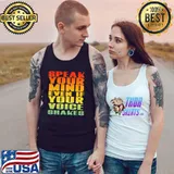 Funny Official Speak Your Mind Even If Your Voice Shakes Shirt Tank Top