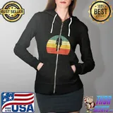 Funny retro Bicycle Vintage Bicycle Spirit Biker Lover 70s 80s T-Shirt Full Zip Hooded