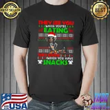 Funny Santa Dachshunds they see you when you’re eating they know when you have snacks Ugly Christmas shirt
